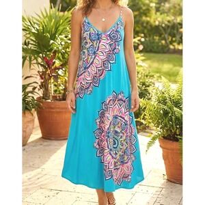 Lilly Pulitzer Rilee Slip Midi Dress Size XXS Blue Sunny Buns Resortwear Preppy
